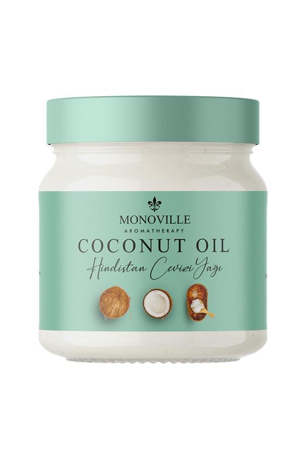 Hindistan Cevizi Yağı 200 ml Soğuk Sıkım %100 Saf ve Doğal (Coconut Oil) - Image 1