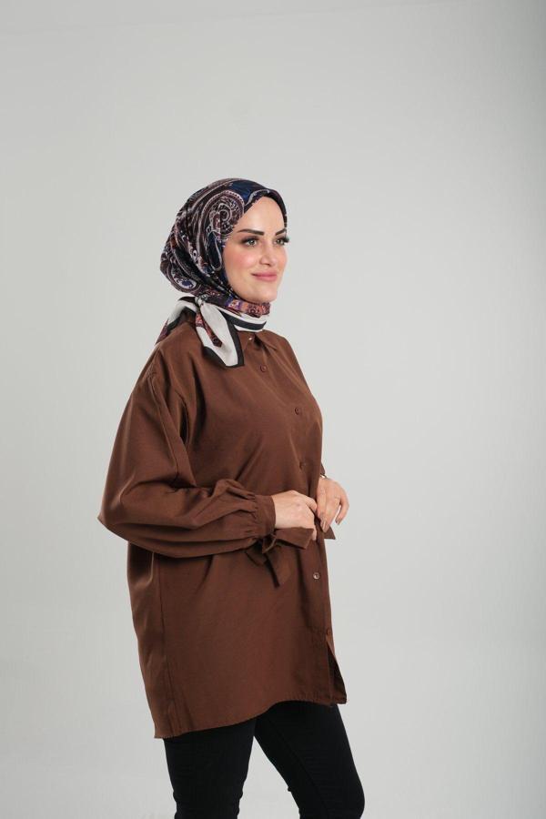 Giverny Siyah Desenli Eşarp Kesik Elyaf Pamuksu Etnik Dijital Baskılı 202203_01 - Image 1