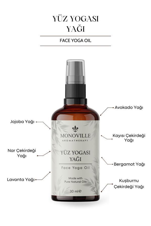 Yüz Yogası Yağı 30 ml Cam Şişede %100 Saf ve Doğal (Face Yoga Oil) - Image 1