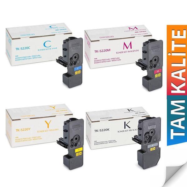TK-5220 Kyocera Ecosys M5521CDW Uyumlu Muadil Toner 1 Set - Image 1