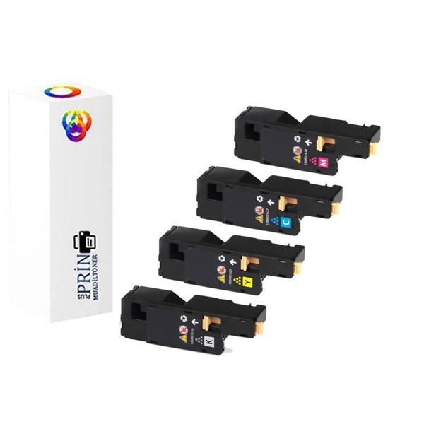 Xerox Phaser 6000 / 6010 / 6010N / 6015 - CMYK 1 Set Muadil Toner - Image 1