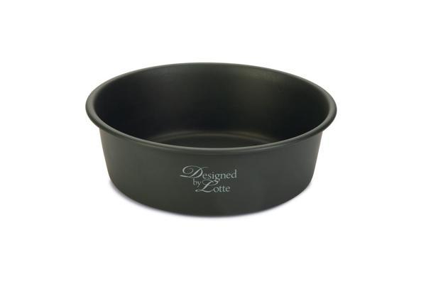 Beeztees DBL Köpek Mama Su Kabı, Mat Siyah Paslanmaz Çelik, 20cm, 1,9L - Image 1