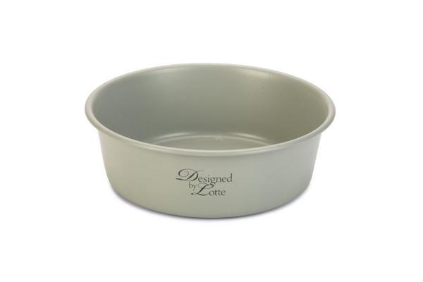 Beeztees DBL Köpek Mama Su Kabı, Mat Gri Paslanmaz Çelik, 20cm, 1,9L - Image 1