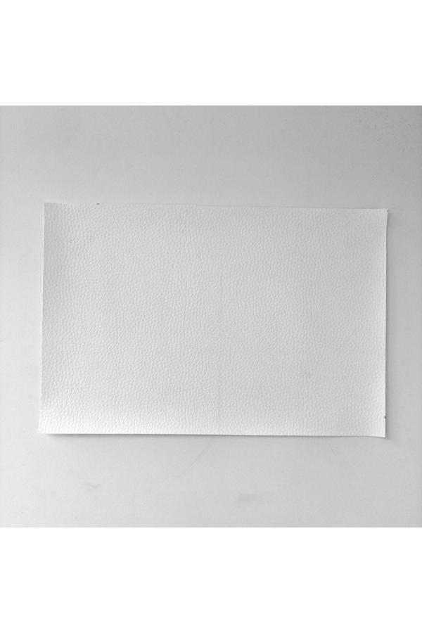 El Yapımı Suni Deri 18Cm×27Cm Beyaz - Image 1