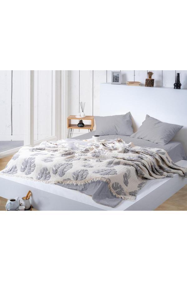Denia Home Textile Müslin  5 Katlı Yorgan/Çift Kişilik 240X220 Cm Leaf - Image 1