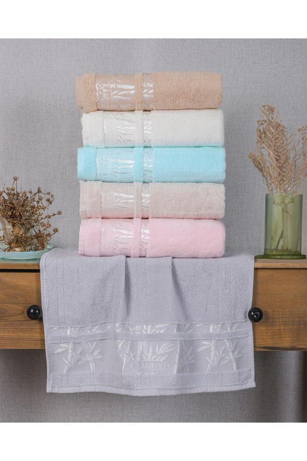 Denia Home Textile Bambu El-Yüz Havlusu 6'Lı - Image 1