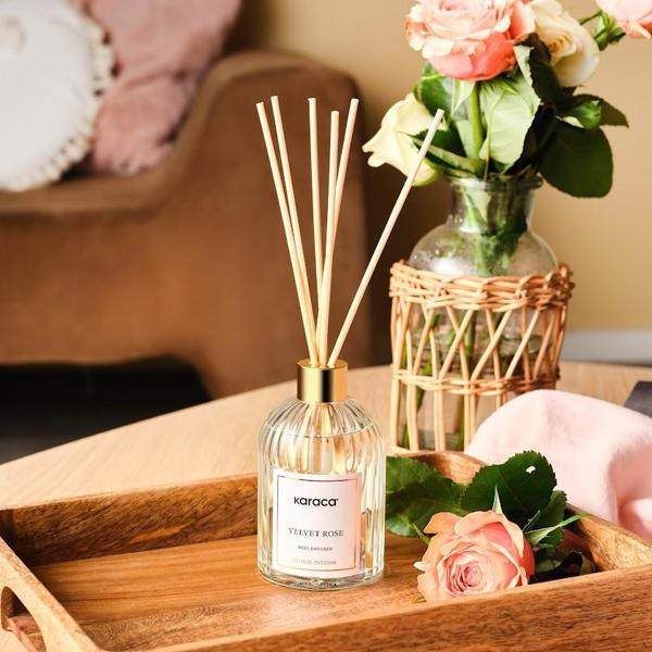 Karaca Floral Intense Çubuklu Oda Kokusu Velvet Rose 235 ml - Image 1