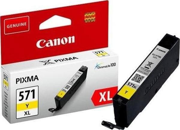 Canon Yellow Sarı Yüksek Kapasiteli Mürekkep Kartuş Ts5050-9050 Cli-571Xl Y - Image 1