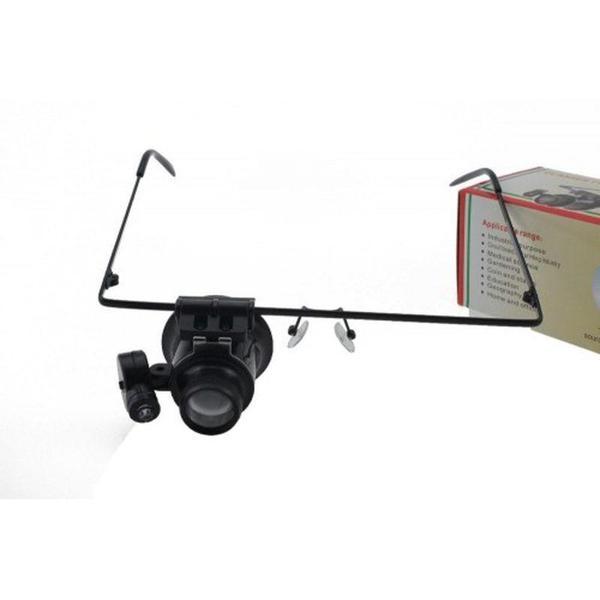 Büro Ev Ofis Hediyesi için 20X Büyütür 16MM Optik Büyüteç Led Işıklı Gözlük Tek Göz Büyüteci - Image 1