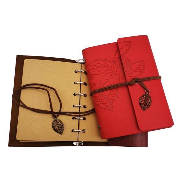 Büro Ev Ofis Hediyesi için Mini Retro Deri Defter - Image 1
