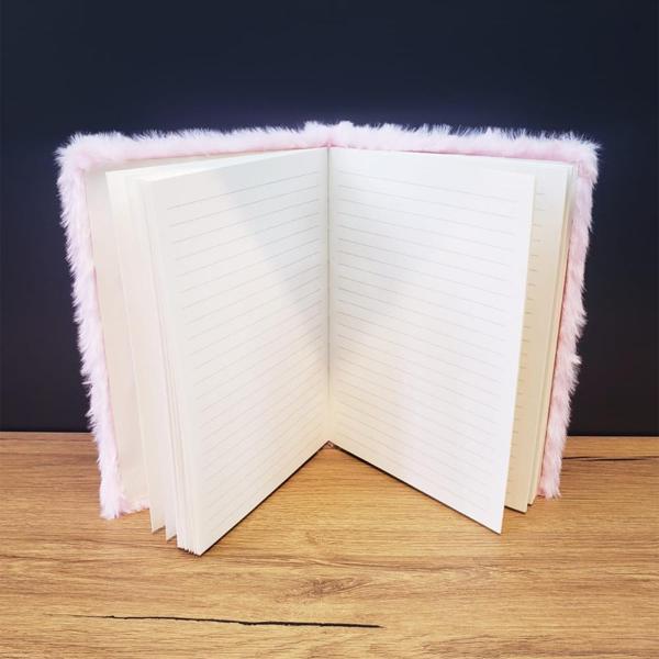 Büro Ev Ofis Hediyesi için Peluş Tip Love Motifli Defter - Image 1