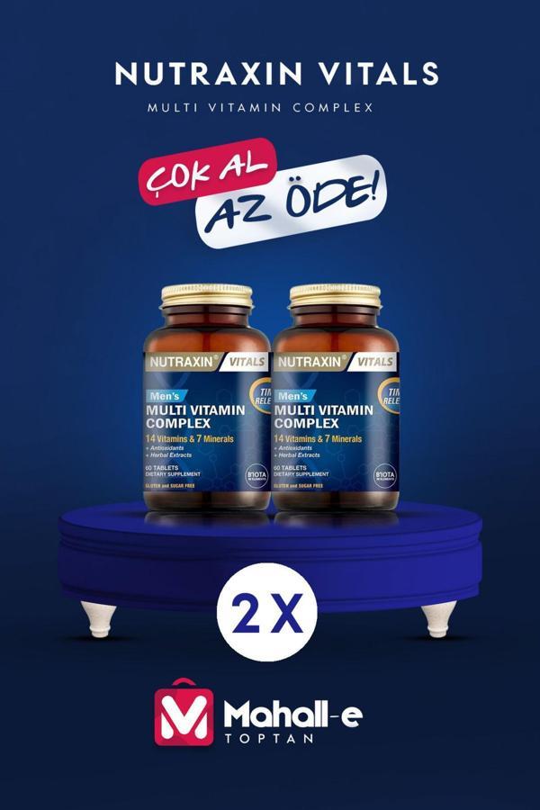 Nutraxin Multivitamin Mineral Complex Erkek 60 Tablet 2 Adet - Image 1