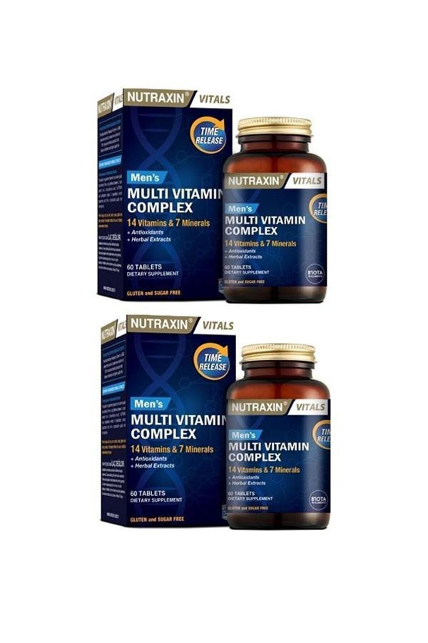Nutraxin Multivitamin Mineral Complex Erkek 60 Tablet 2 Adet - Image 1