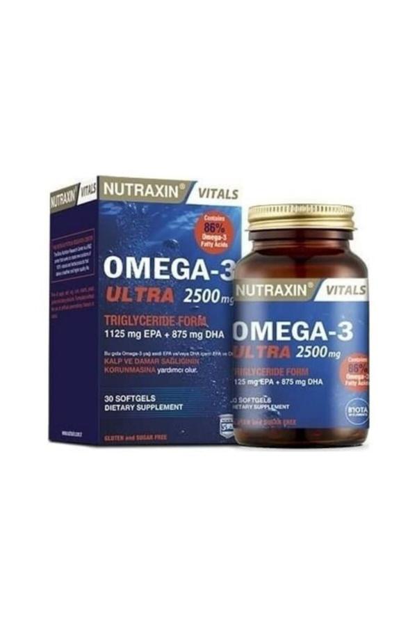 Nutraxin Omega-3 Ultra 2500 Mg 30 Yumuşak Kapsül - Image 1