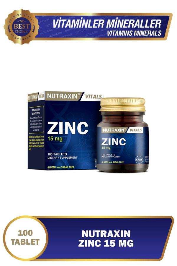 Nutraxin Zinc Sulphate 15 Mg 100 Tablet - Image 1