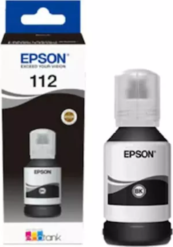 Epson T06C1 (112) Black Siyah Şişe Mürekkep C13T06C14A - Image 1