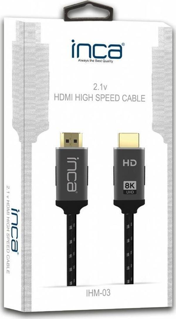 Inca İhm-03T 2.0 3 Metre Hdmi To Hdmi Kablo 8K 2.1V - Image 1