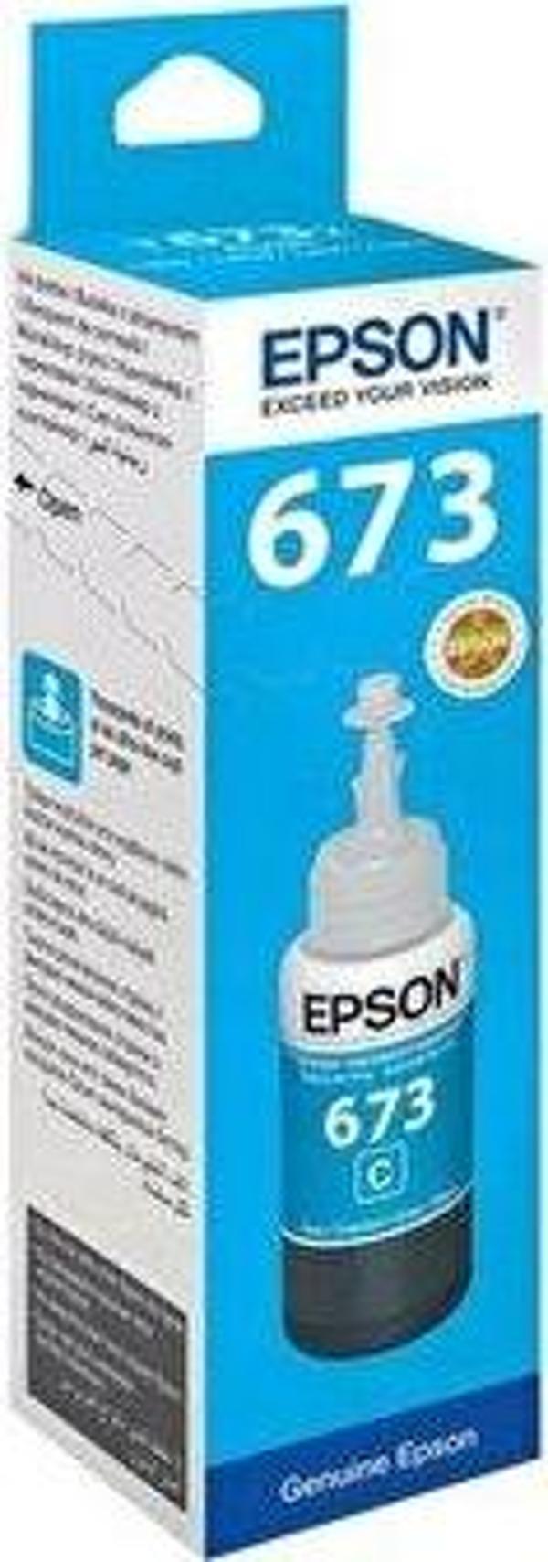 Epson T6732 Cyan Mavi Şişe Mürekkep T67324A - Image 1