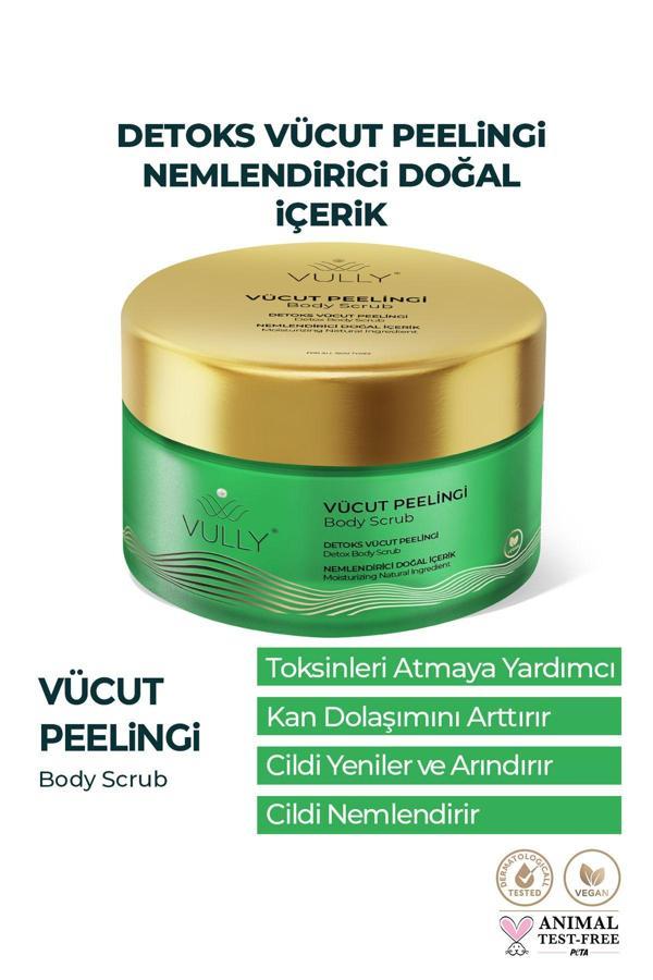Vully Detoks Etkili Nemlendirici Doğal Içerikli Lavanta Vanilya Vücut Peelingi 250 Ml - Image 1