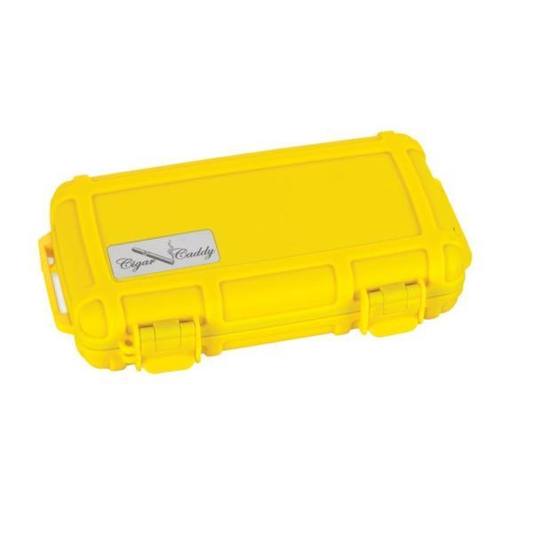 Cigar Caddy 5 Sarı Travel Humidor Puro Kutusu - Image 1