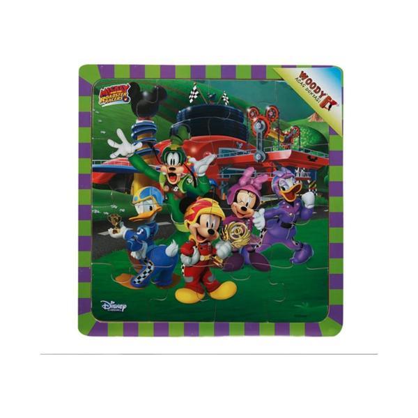Mickey Ve Çılgın Yarışçılar 16 Parça Ahşap Oyuncak Yapboz Zafer Kupası - Image 1