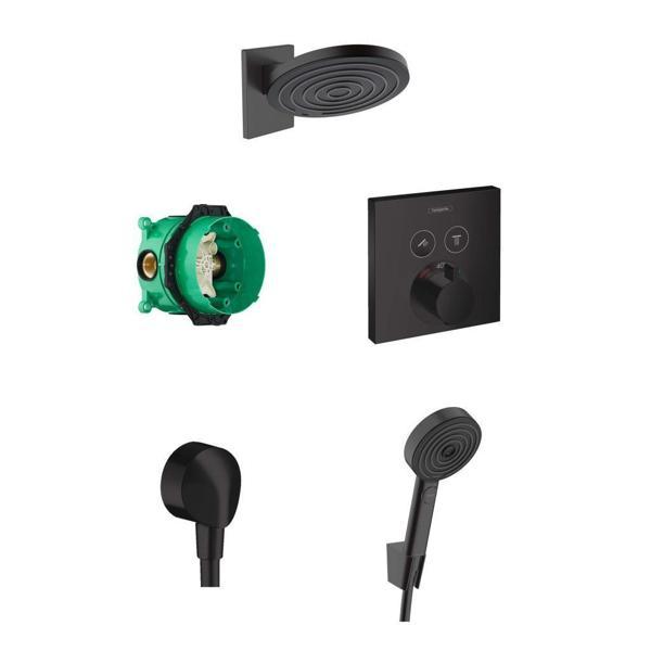 Hansgrohe Pulsify ShowerSelect Ankastre Banyo Seti Mat Siyah - Image 1