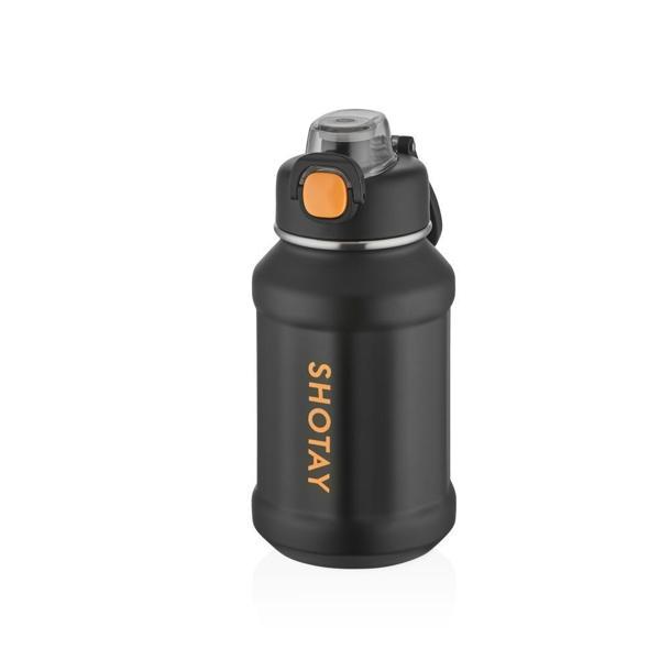 Shotay Çelik Termos Matara 720Ml Siyah - Image 1