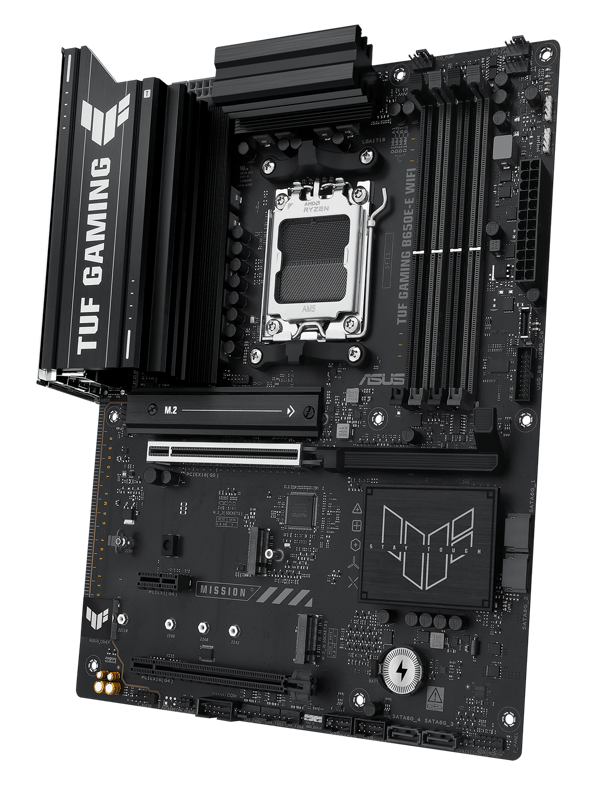 ASUS TUF GAMING B650E-E WIFI AMD B650 AM5 DDR5 8000 DP HDMI 3x M2 USB3.2 WiFi 6E + BT AURA RGB 2.5Gbit LAN ATX 8+2+1 Güç Aşamaları, 1xGen5 M.2 - Image 1