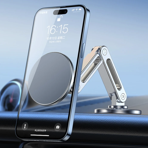 Aluminyum magsafe yapışkanlı araç içi telefon tutucu tablet ekran arkasına uygulanabilen ergonomik - Image 1