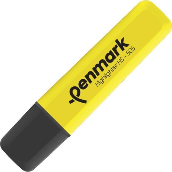 Penmark Neon Fosforlu Kalem (İşaret Kalemi) Sarı Hs505-01 (10 Lu Paket) - Image 1