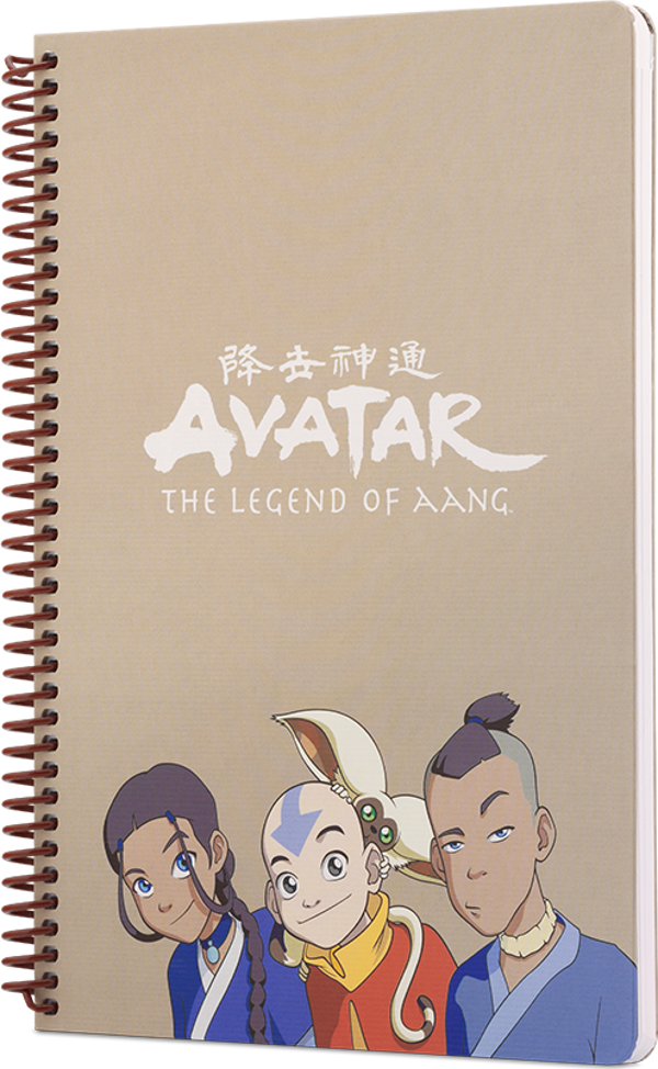 Mabbels Avatar Katara Sokka Aang Spiralli Not Defteri Krem 80 Yaprak Çizgili 17X24Cm Dft-388623 - Image 1