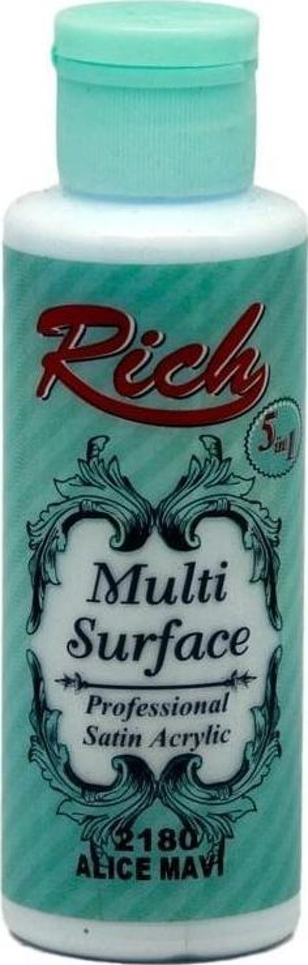 Rich Akrilik Boya Multi Surface 120 Cc Alıce Mavi 120-2180 - Image 1