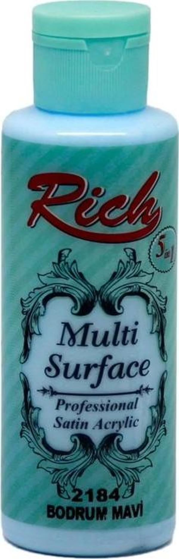 Rich Akrilik Boya Multi Surface 120 Cc Bodrum Mavi 120-2184 - Image 1