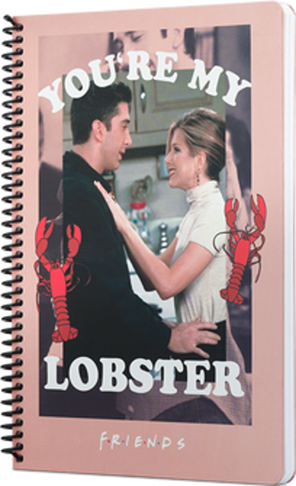Mabbels Friends Youre My Lobster Spiralli Not Defteri Pembe 80 Yaprak Kareli 17X24Cm Dft-388463 - Image 1