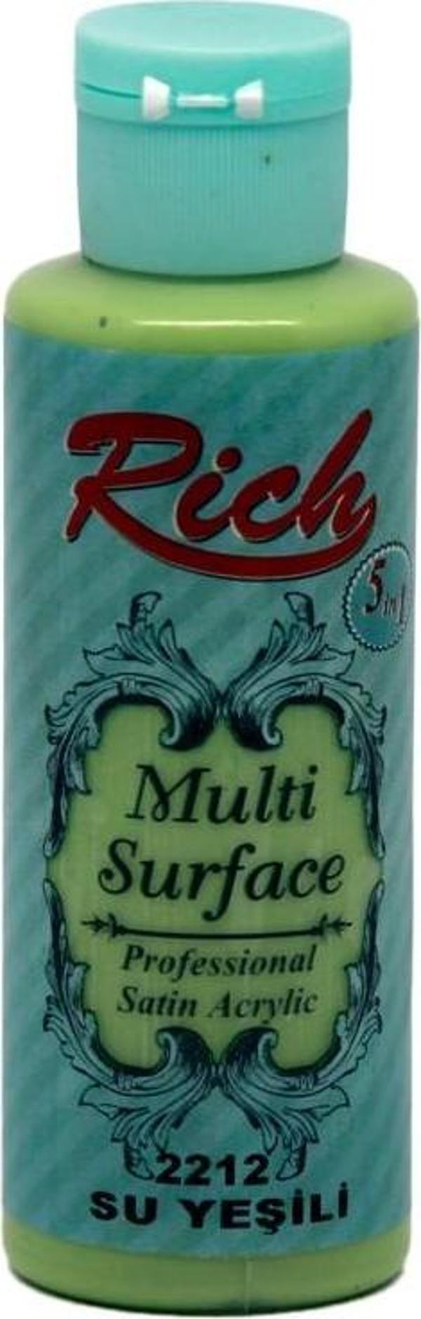 Rich Akrilik Boya Multi Surface 120 Cc Su Yeşili 120-2212 - Image 1