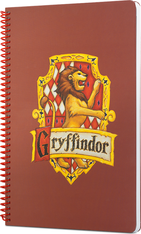 Mabbels Harry Potter Gryffindor Spiralli Not Defteri Kiremit Rengi 80 Yaprak Çizgili 17X24Cm Dft-388562 - Image 1