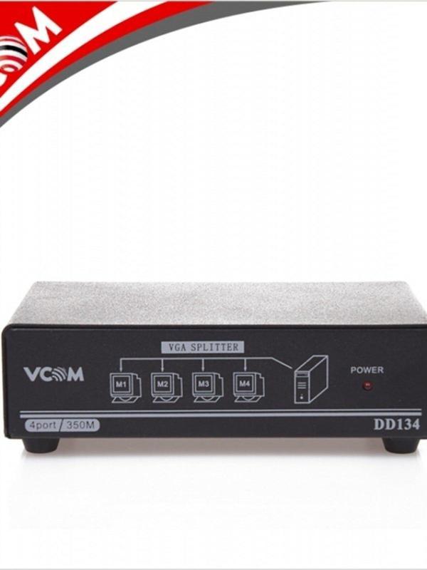 Vcom Dd134 1-4 Port 350Mhz Metal Vga Splitter (1 Pc 4 Monitör) - Image 1