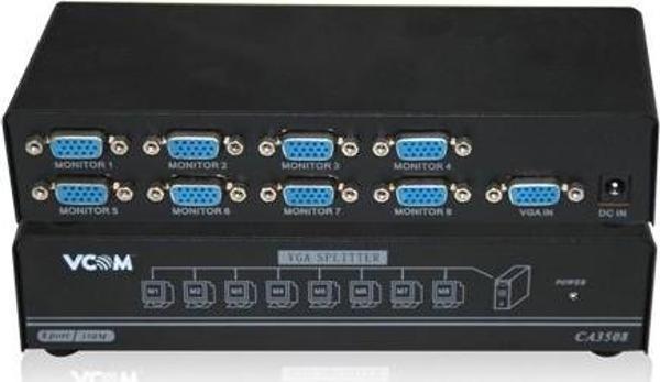 Vcom Dd138 1-8 Port 350Mhz Metal Vga Splitter - Image 1