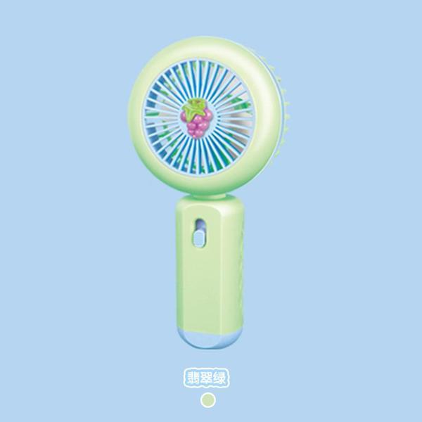 Ledli Mini Fan Şarj Edilebilir El Fanı Vantilatör - Yeşil (üzüm) - Image 1