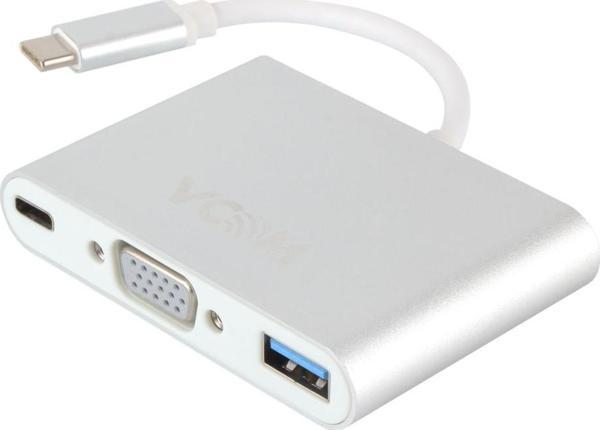 Vcom Type-C-M To Vga-F Usb 3.0-F Type-C-F Çevirici Cu426M - Image 1