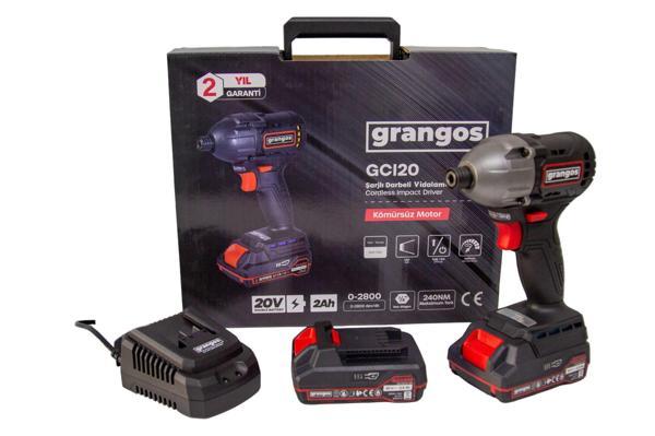 Grangos GCI20-T2 20V 2 Ah Çift Akülü Darbeli Vidalama - Image 1