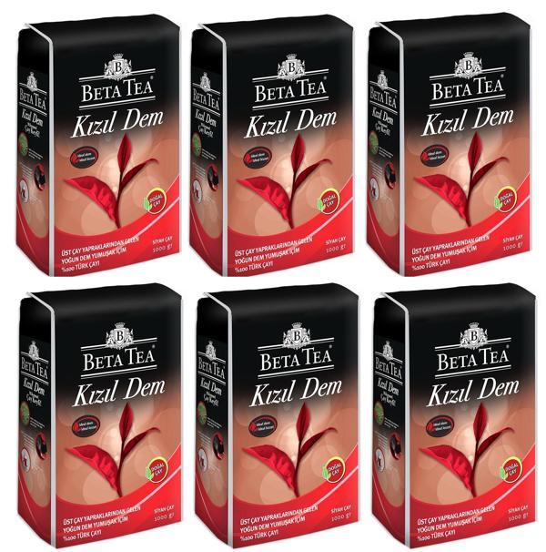 Beta Tea Kızıl Dem Siyah Çay 6x1 Kg - Image 1