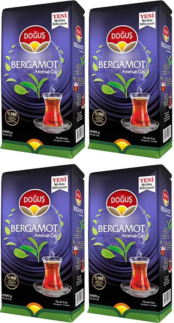 Doğuş Bergamot Aromalı Siyah Çay 4x1 Kg - Image 1
