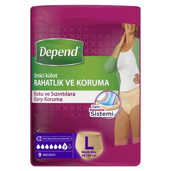 Depend Emici Külot Kadın L Beden 9x5 45 Adet - Image 1