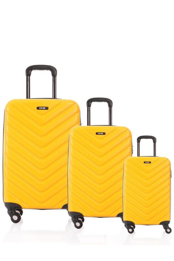 5175 Abs Kabin, Orta ve Büyük Boy 3'lü Valiz Seti - Image 1