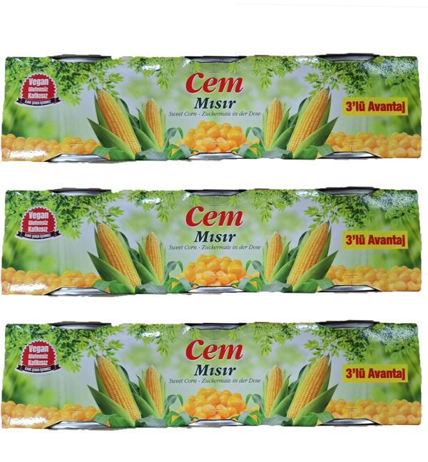 Cem 3lü Süt Mısır Konserve - Image 1