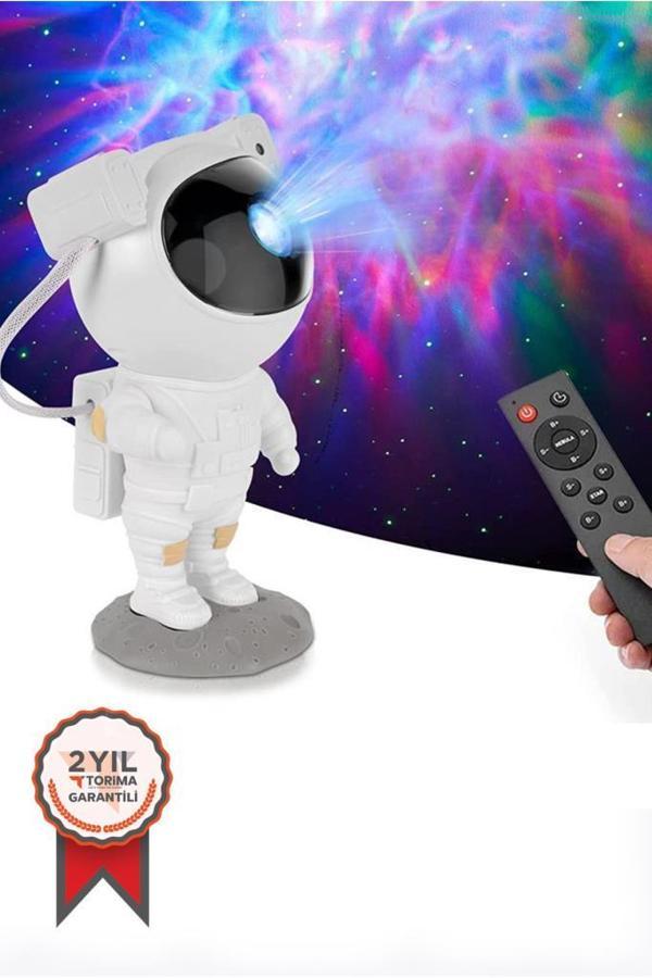 LW-6 Astronot Projektör Gece lambası LED Galaxy Uzaktan Kumandalı ve Zamanlayıcılı - Image 1
