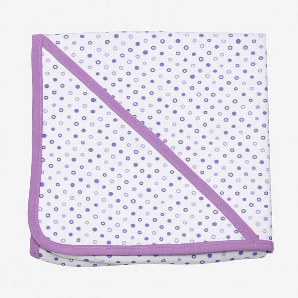 Puanlı Kız Bebek Penye Battaniye (88x88cm) - Image 1