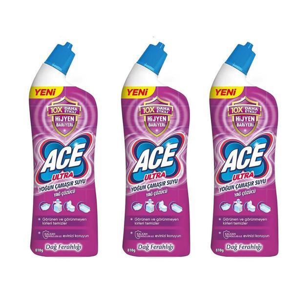 Ace Ultra Yağ Çözücü 750 ml Dağ Ferahlığı x 3 Adet - Image 1