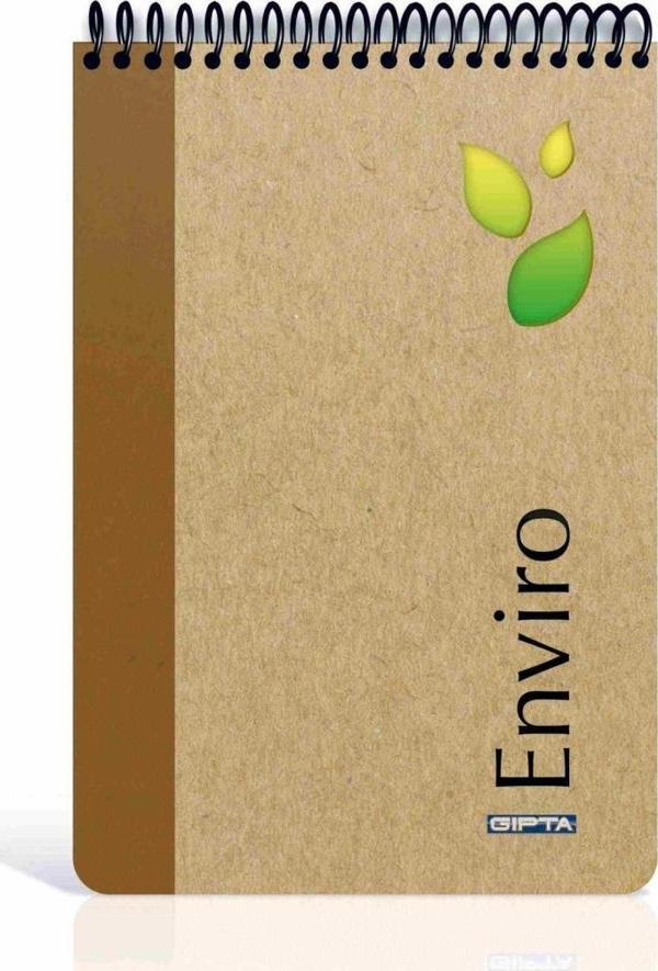 Gıpta A4 Bloknot Enviro Spiralli Sert Kapak 100 Yaprak Kareli 3-2346000-2011 - Image 1
